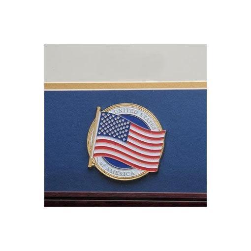 8 by 10 American Flag Medallion Certificate Frame 8 by 10 American Flag Medallion Certificate Frame