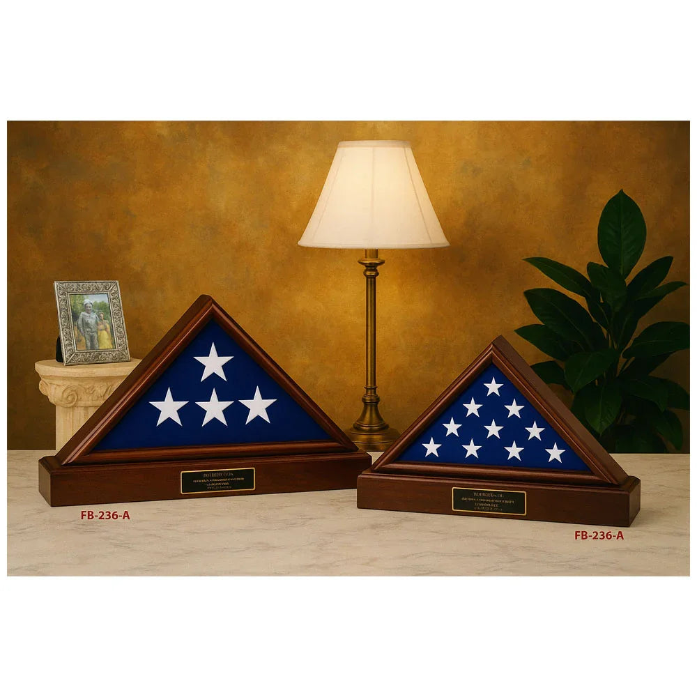 American Flag with Pedestal Display Case American Flag with Pedestal Display Case, Flag Display Case