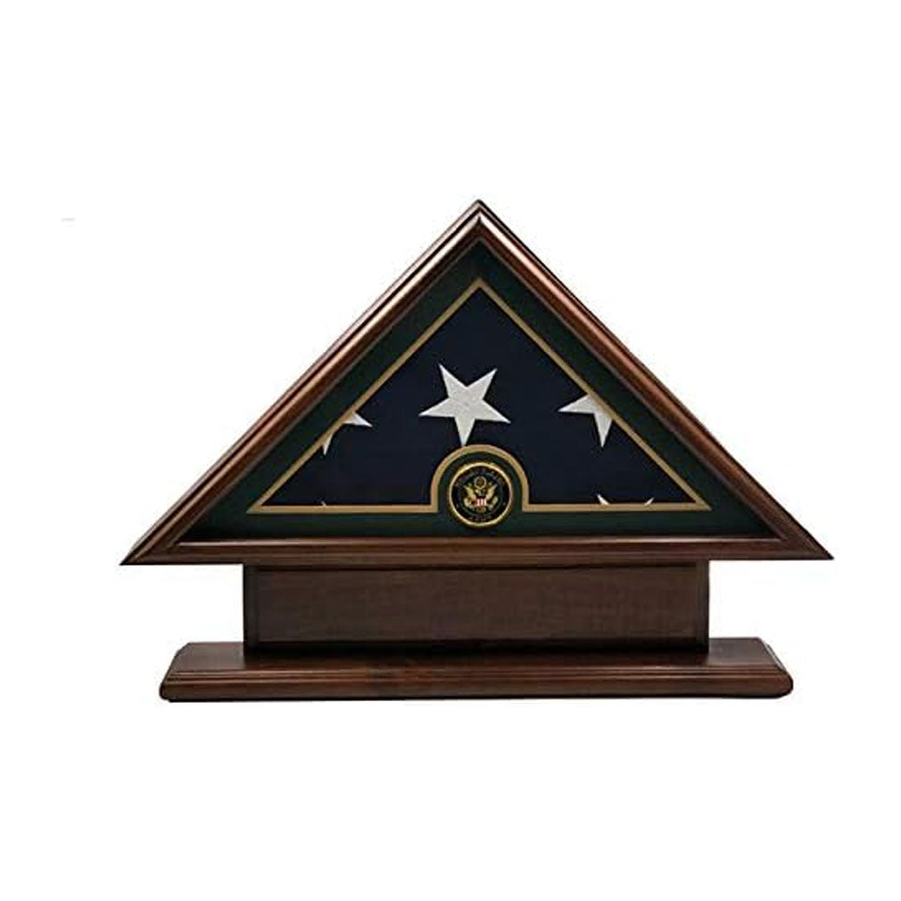 5x9 Army Flag Display Case, Army Burial Flag Display Case, 5'x9' Flag Case for Army Veteran, Solid Wood Flag Display Case for Army,
American Army Veteran Flag Case