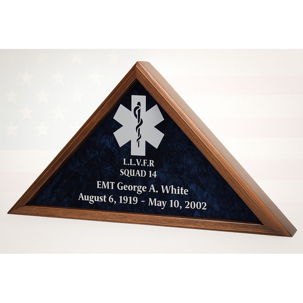 EMT Flag Case, Medical Flag Display Case, First Responder Flag Display, EMT Memorial Flag Case, Paramedic Flag Display Box, EMS Tribute Flag Case, Emergency Medical Services Flag Case, EMT Badge and Flag Shadow Box, Hero Memorial Flag Display, Personalized EMT Flag Case, EMS Commemorative Flag Case, Paramedic Honor Flag Display, Medical Service Award Flag Case, First Responder Keepsake Display Case, EMT Wooden Flag Case
