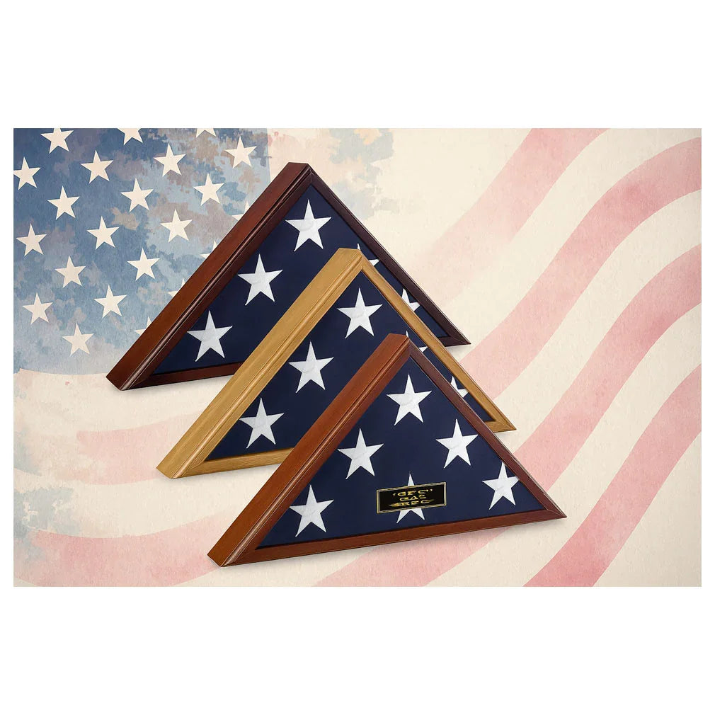 Flag Display Case for a Veteran Funeral - for Casket Flag Flag Display Case for Veteran Funeral for Casket Flag