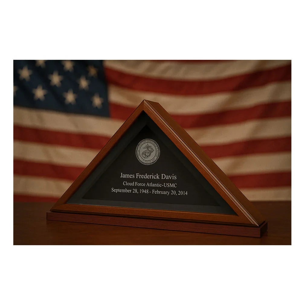 Personalized American Flag Case, Personalized Flag Frame