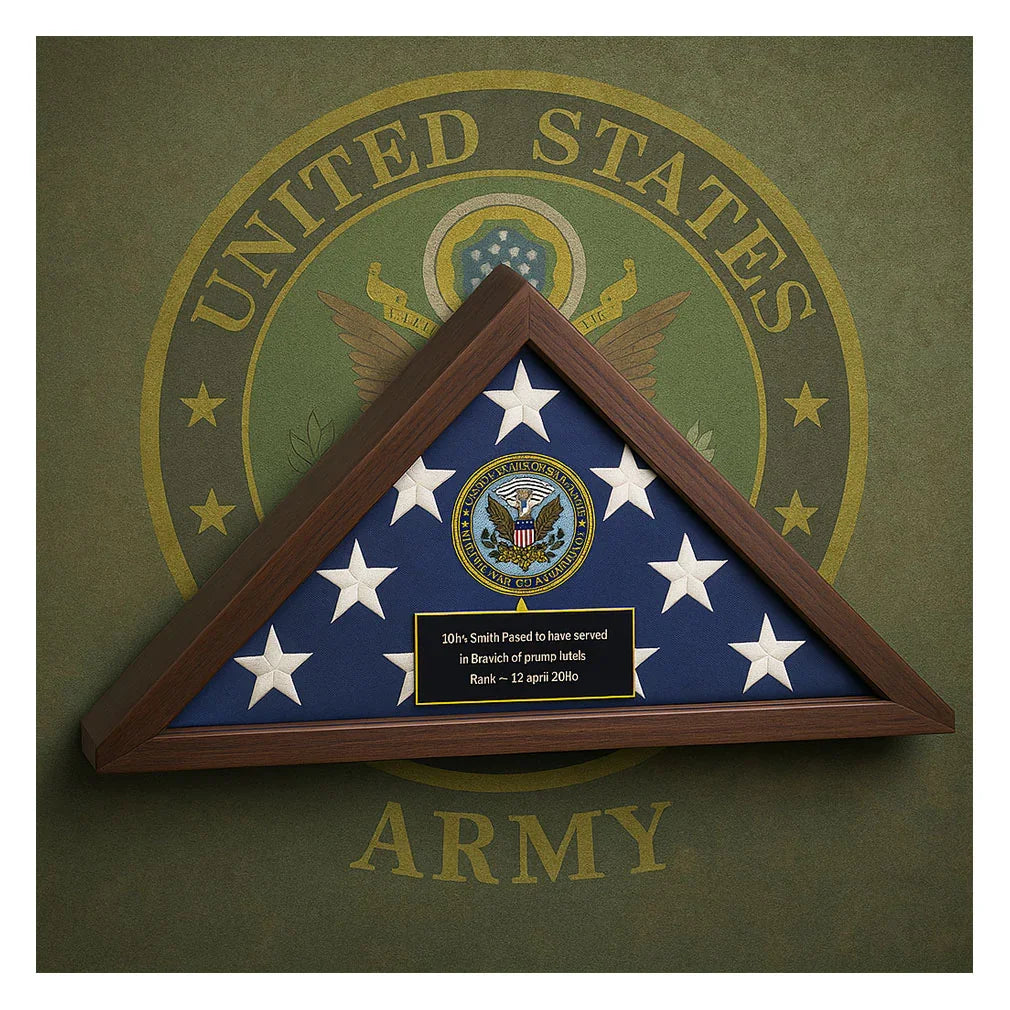 Personalized Flag Display Case Army Seal Personalized Flag Display Case Army Seal, Flag Display Case