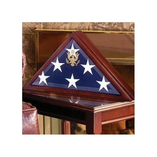 American Burial Flag Box, Large Coffin Flag Display Case Burial Flag Box