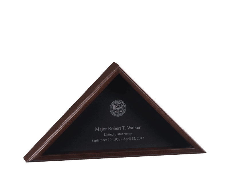 Cherry Wood Large American Burial Flag Box