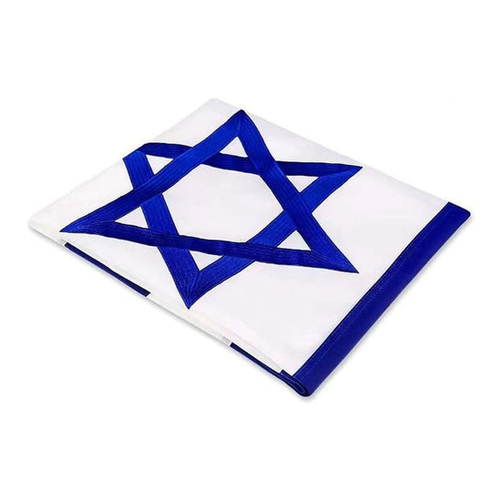Embroidery Israel Flag 3x5 Israeli Flags Double Sided for Outdoors National Flag 3 Ply 200D Heavy Duty Polyester and Durable Canvas Header Flag of Israel - Flags Connections
