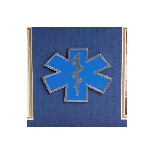EMS Frame 4 x 6 EMS Medallion Double Picture Frame - Flags Connections