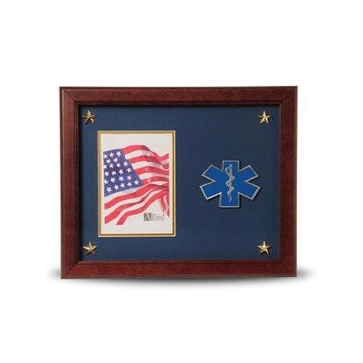 EMS Medallion Frame for 5x7 Picture Frame with Stars - Flags Connections