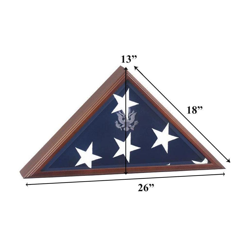 Extra Large American Burial Flag Case, Extra Large Flag Case