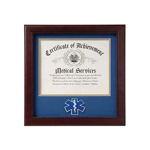 First Responder Certificate and Picture Frame with Medallion
