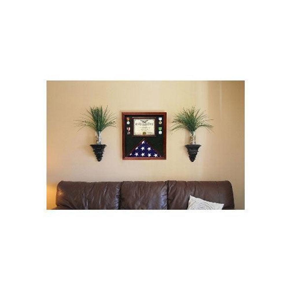 Flag Document Display Case, Document and Flag Display Case