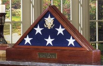 Large Flag Display case for 5 x 9.5 Flag - Burial Flag - Flags Connections 