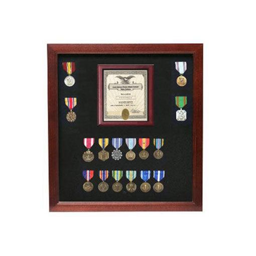 Military Certificate Medal Display Case - Flags Connections