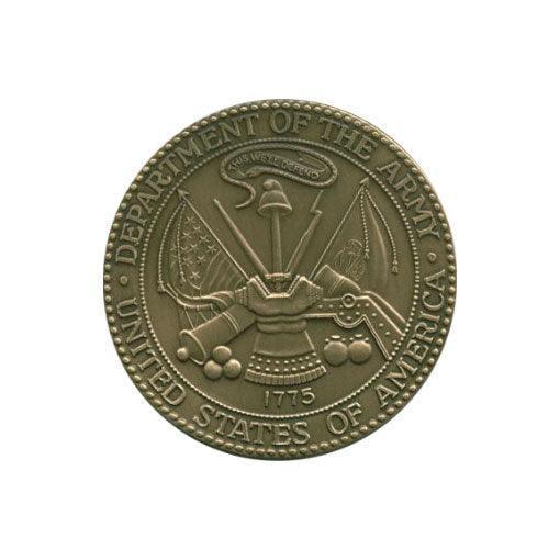 Military Service Medallions in Solid Brass Set of 6 Medallions