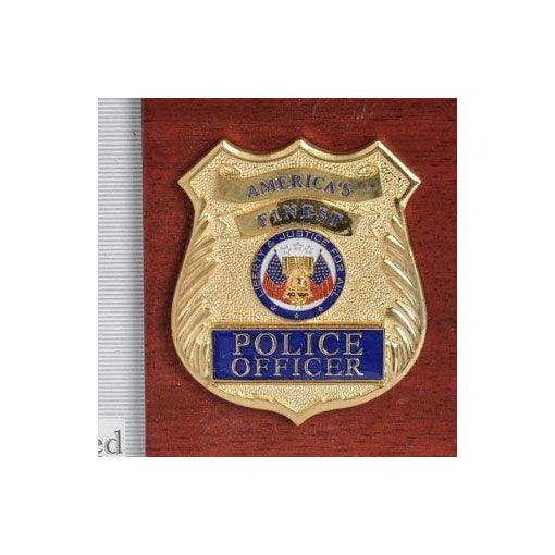 Police Department Medallion Desktop Picture Frame - Flags Connections