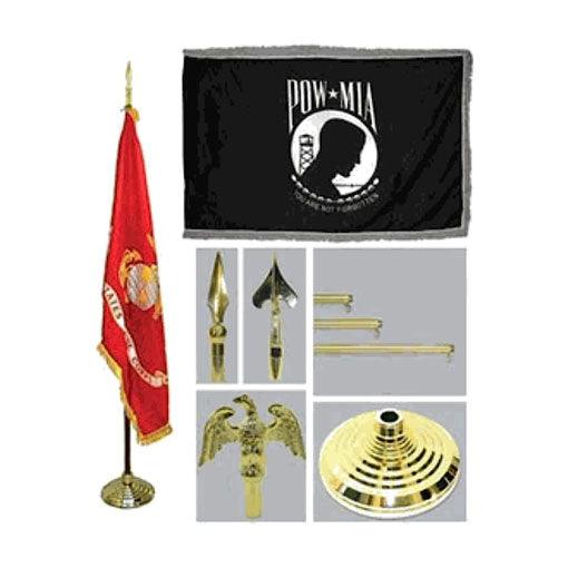 POW/MIA 4ft x 6ft Flag, Telescoping Flagpole, and Tassel - Flags Connections