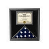Premium USA Made Solid wood Flag Document Case Black Finish