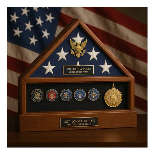 Presidential Pedestal Flag Medal Display Presidential Pedestal Flag Medal Display, Flag Display Case