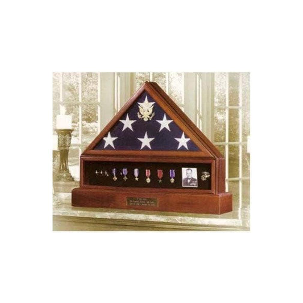 Presidential Pedestal Flag Medal Display, Military Pedestal Flag