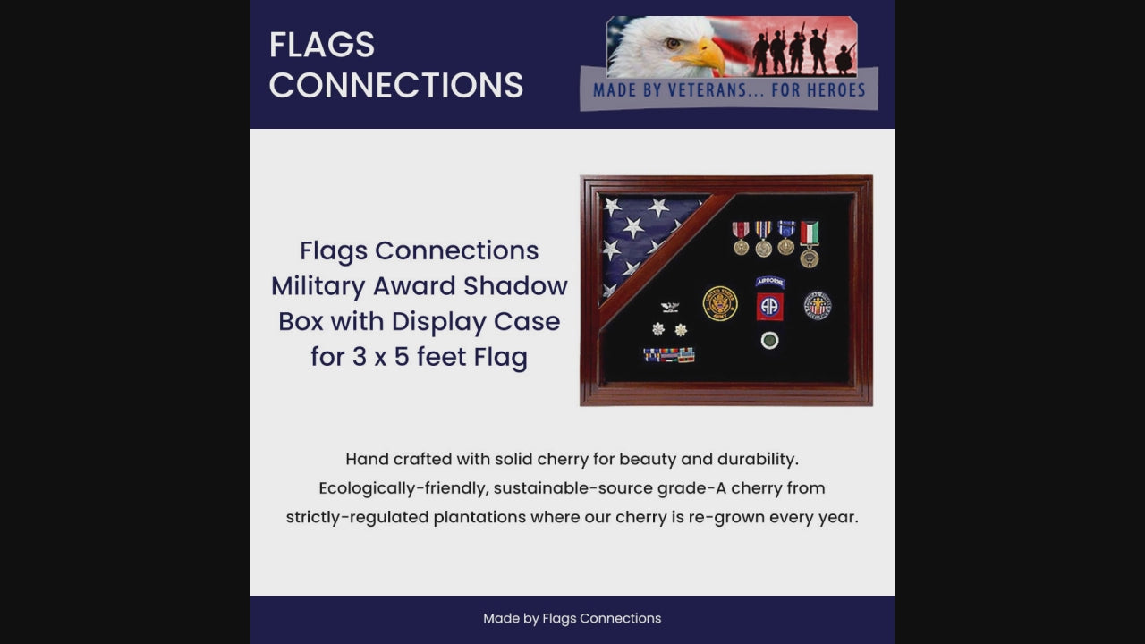3x5 American flag display case, Hand Made flag case, Retirement gift,  Army Flag display case, National Guard Flag cases, Top quality flag cases 