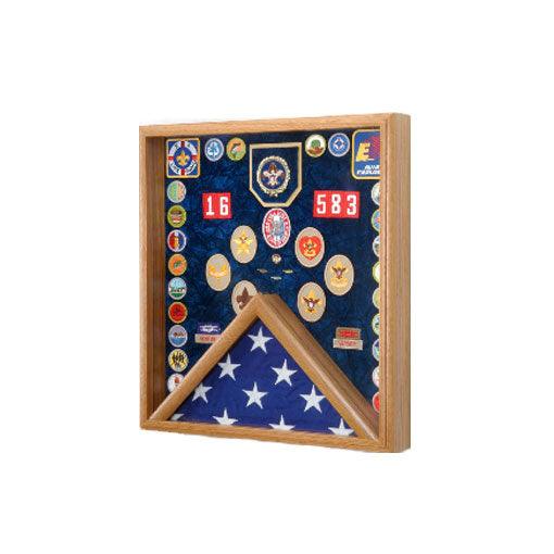 Scout Deluxe Awards and Flag Display Case - Flags Connections