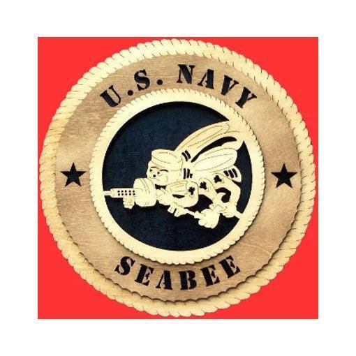 SeaBee Wall Tribute, Seabee Wood Wall Tribute, Seabee emblem