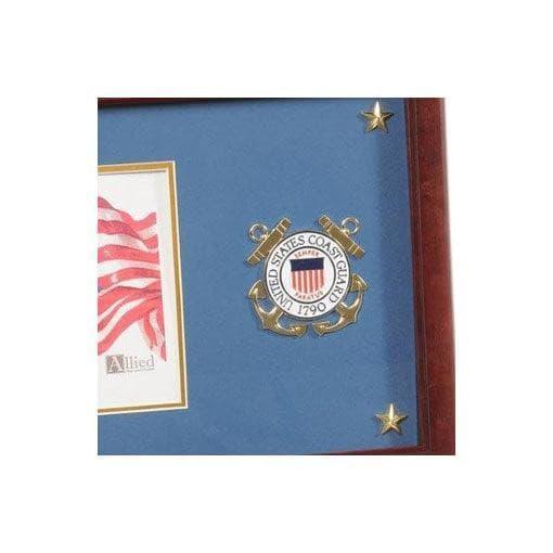 U.S. Coast Guard Medallion Picture Frame with Stars