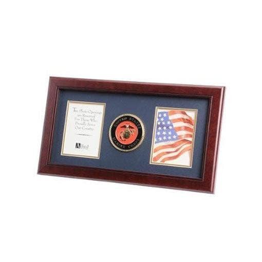 U.S. Marine Corps Medallion Double Picture Frame