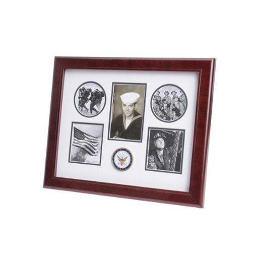 U.S. Navy Medallion 5 Picture Collage Frame