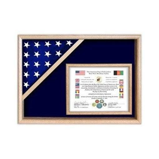 Flag Display Cases - Certificate Flag Shadow Box Flag Display Cases - Certificate Flag Shadow Box
