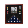 Photo Flag and Medal Display Case, Flag and Photo Frame