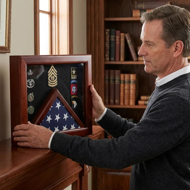 How to Choose a Mahogany Military Flag Medal Display Case for a 3' x 5' Flag