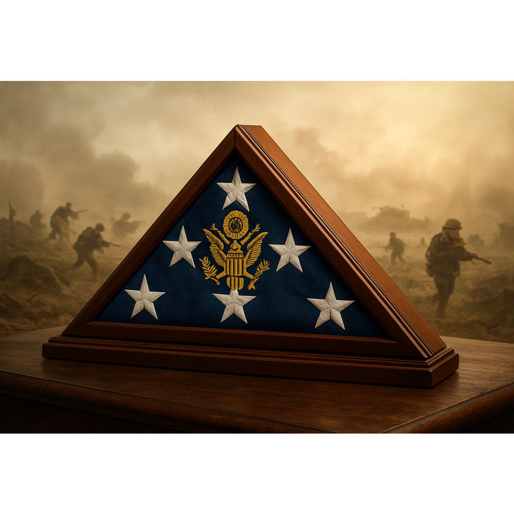 Burial Flag Case, American Flag Display Case, Military Flag Case