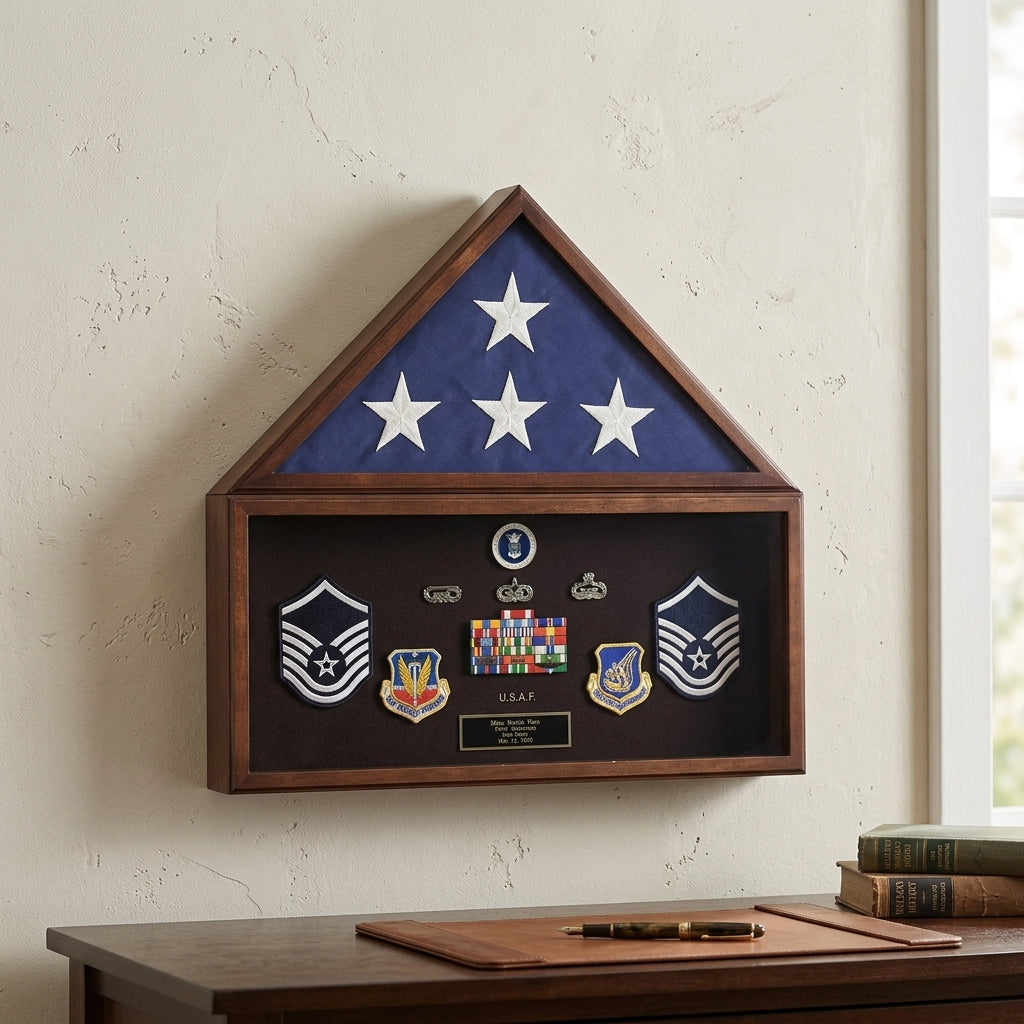 Burial Flag Medal Display Case: A Meaningful Way to Honor Military Service