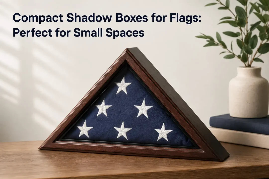 Compact Shadow Boxes for Flags Perfect for Small Spaces