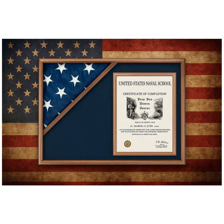 Flag Display Case Flag and Certificate Flag Box – A Timeless Tribute t ...