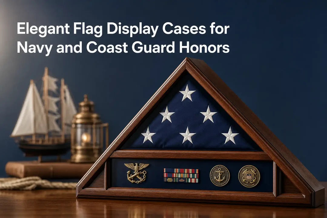 Elegant Flag Display Cases for Navy and Coast Guard Honors