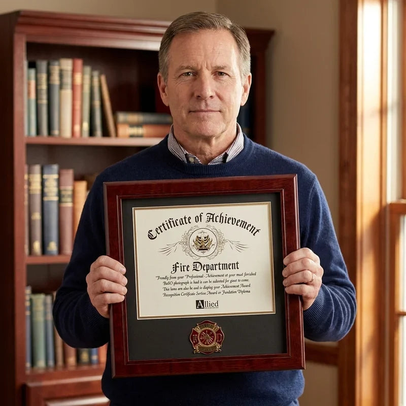 Firefighter Medallion Certificate Frame: A Meaningful Way to Honor Service
