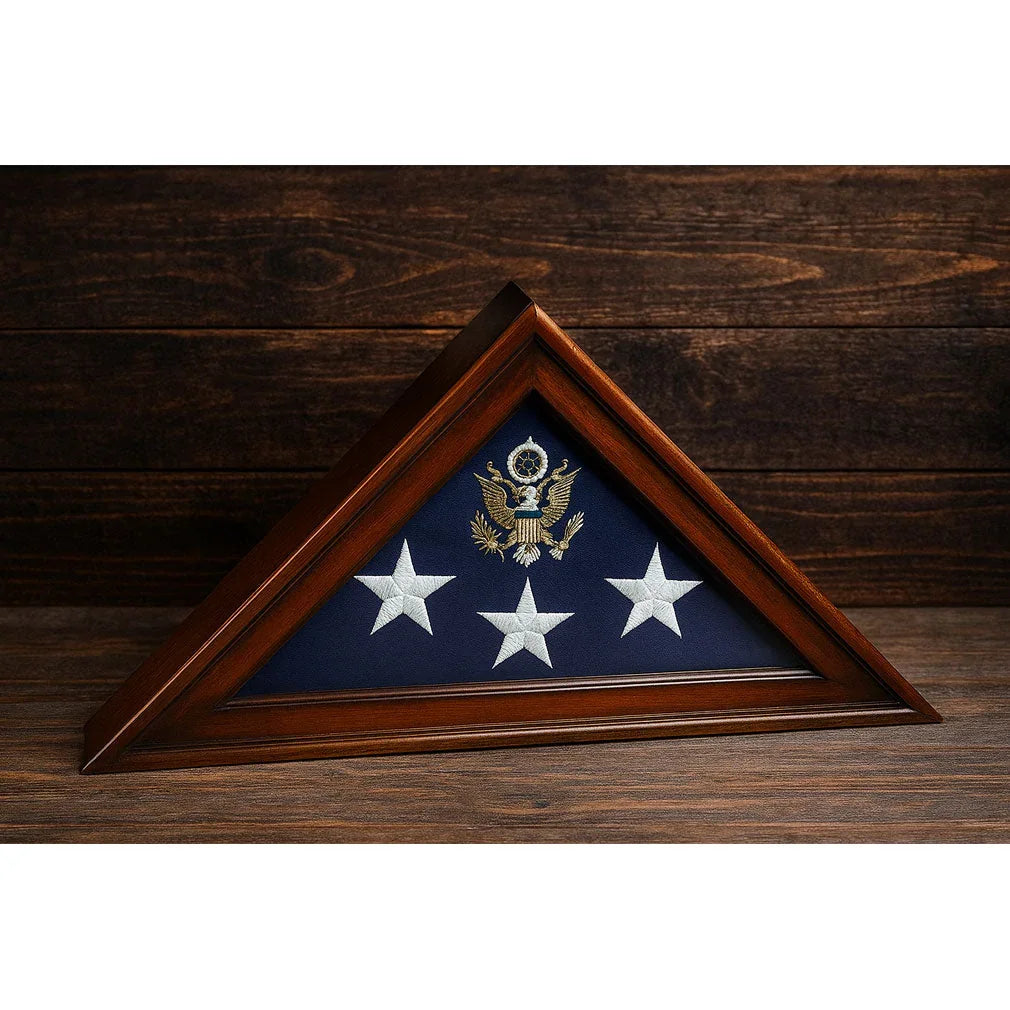 Five Star General Flag Case, Military Flag Display Case
