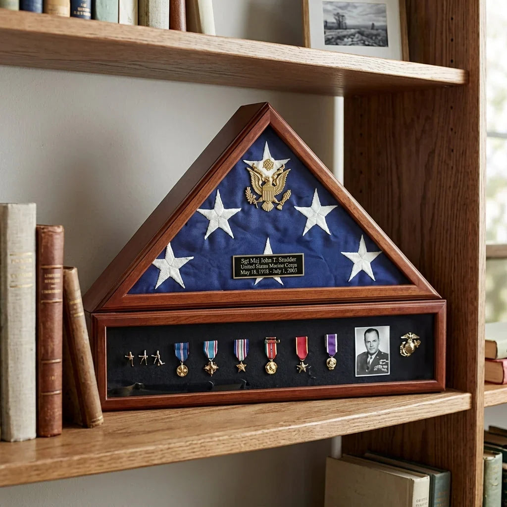 Presidential American Flag and Medal Display Case: A Timeless Tribute