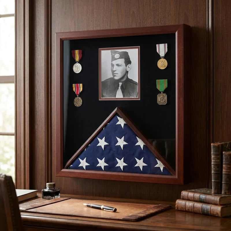 Photo Flag and Medal Display Case: Creating a Lasting Tribute to Military Memories