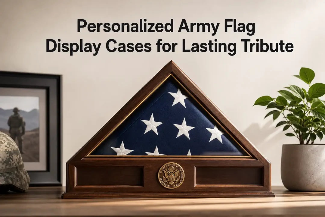 Personalized Army Flag Display Cases for Lasting Tribute