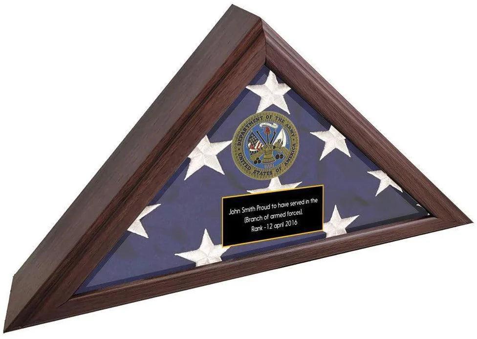 Personalized Display Case, Flag Display Case, Flag Case, Memorial Flag Case