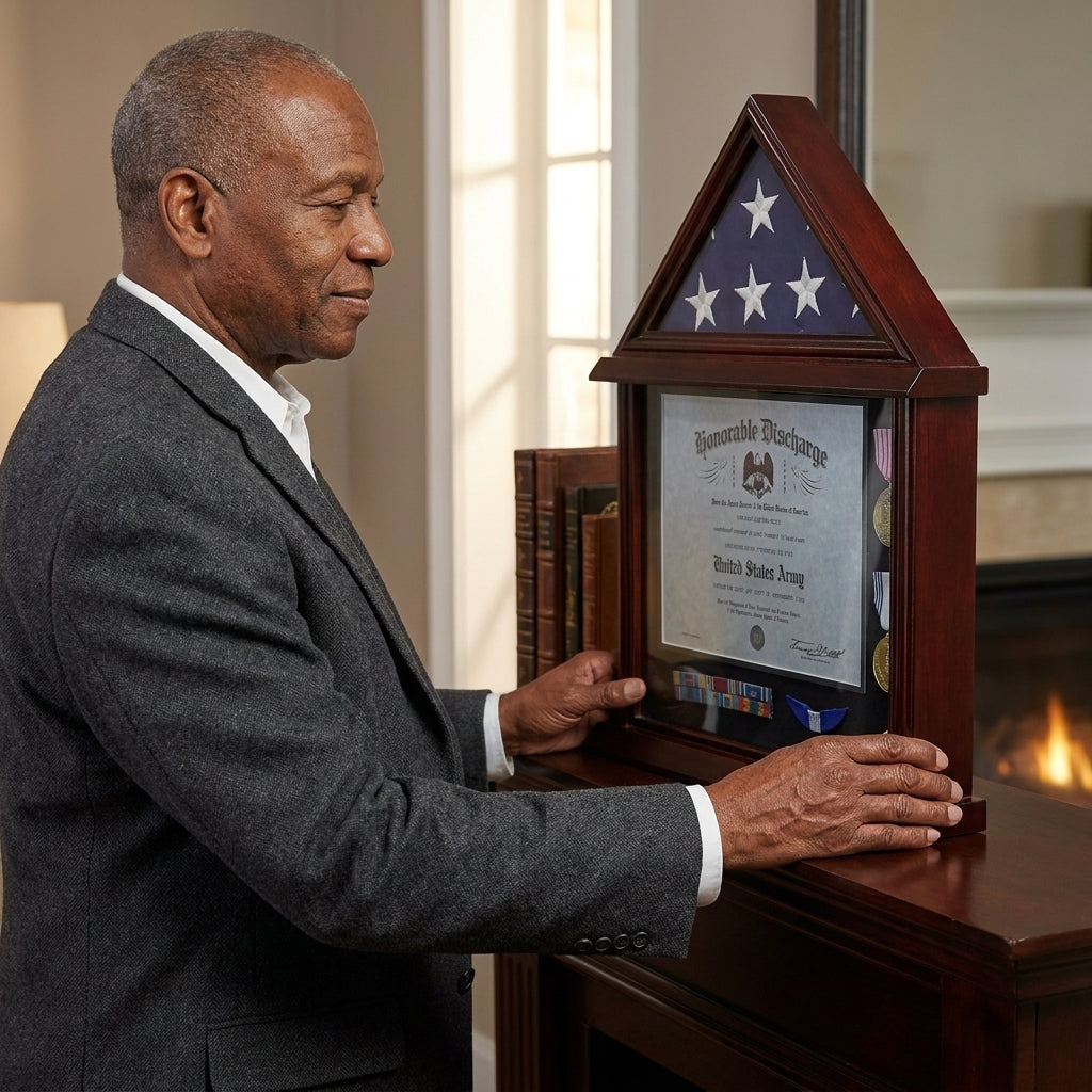American Made Flag Display Cases, American Made Flag Case, USA Made Flag Display Case, Military Flag Display Case