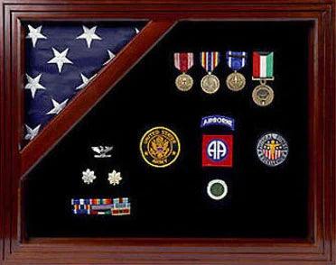 Capturing History: The Significance of a Corner Flag and Medal Display Case in Military Remembrance - Flags Connections