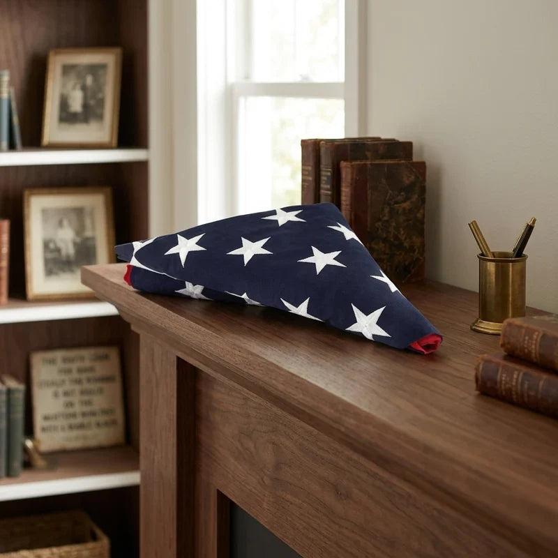 Best 3' x 5' Cotton American Flag for a Folded Flag Display Case
