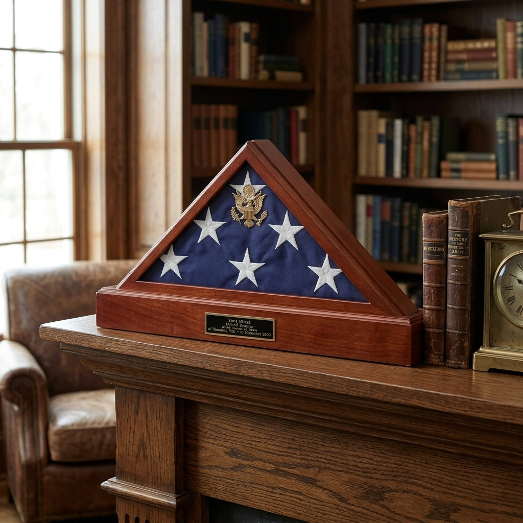 American Flag Memorial Case, US Flag Display Case