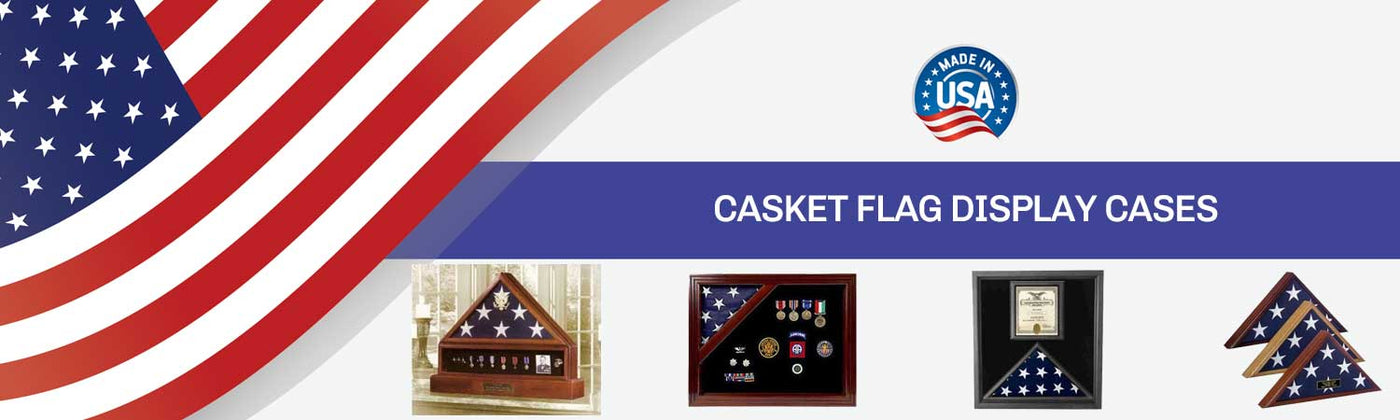 Casket Flag Display Cases, Handcrafted Casket Flag Cases