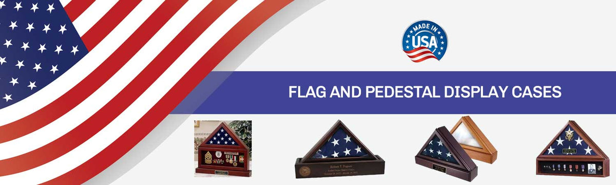 Flag Display Device Flag and Pedestal Display Cases, Pedestal Display Case