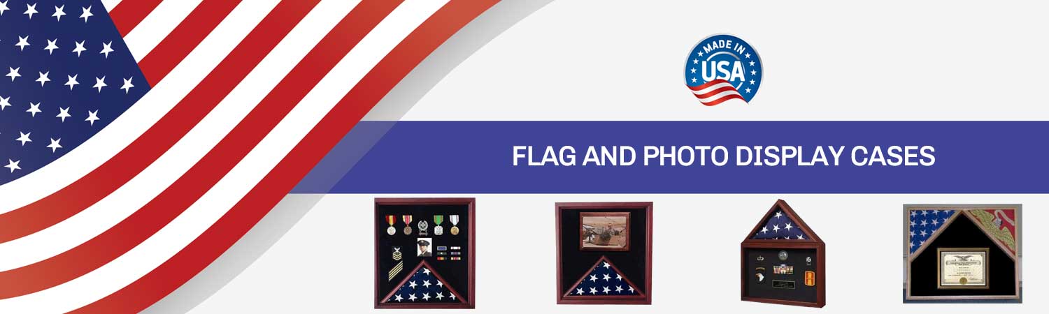 Flag and Photo Display Cases, Flag and award display cases